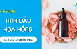 Cách làm tinh dầu hoa hồng an toàn - chất lượng