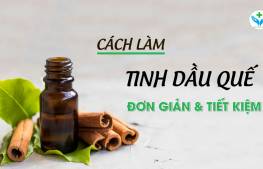 Cách làm tinh dầu quế đơn giản tiết kiệm
