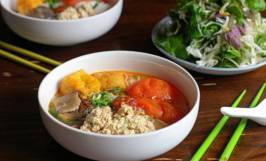 Cách nấu bún riêu chay của Diệu Pháp Âm
