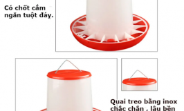 Giá máng ăn chống bới cho gà con